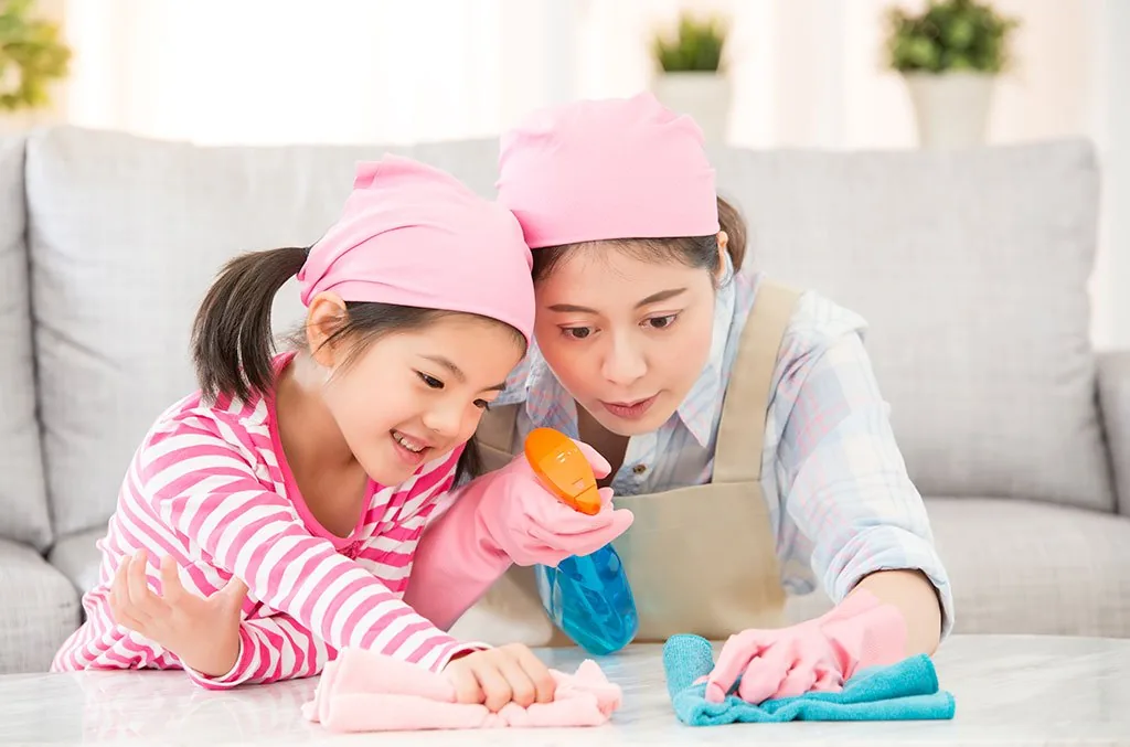 các bậc phụ huynh rất ít khi hướng dẫn con cái của họ cách dọn dẹp