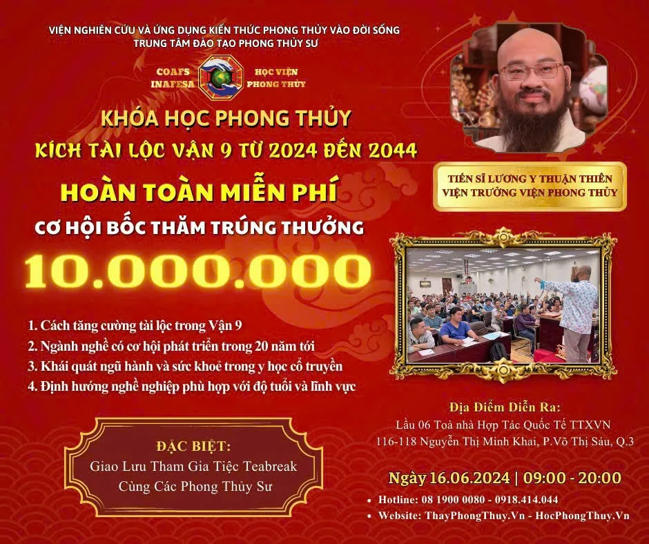 KHÓA HỌC PHONG THỦY ĐẶC BIỆT – CƠ HỘI TRẢI NGHIỆM KIẾN THỨC HIẾM CÓ